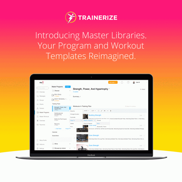 Introducing Master Libraries. Your Program and Workout Templates Reimagined