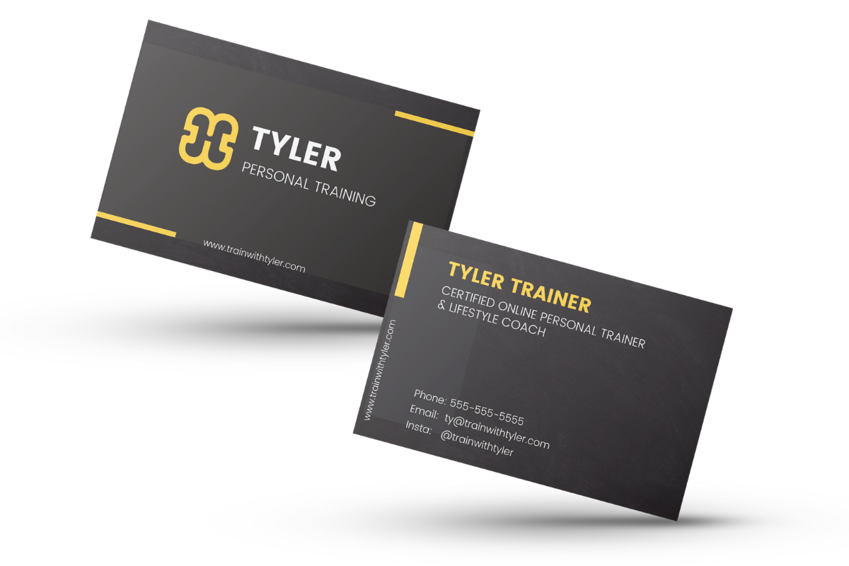 Business Card Examples 1 Fitness Business Blog